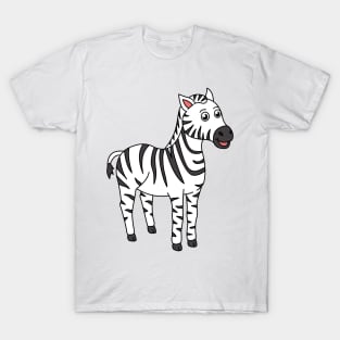 Cute Happy Zebra Safari Africa Animal T-Shirt